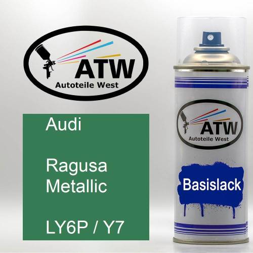 Audi, Ragusa Metallic, LY6P / Y7: 400ml Sprühdose, von ATW Autoteile West.